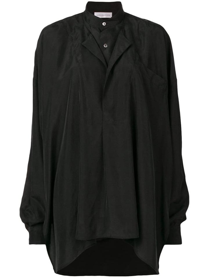 Faith Connexion Oversized Button Shirt - Black