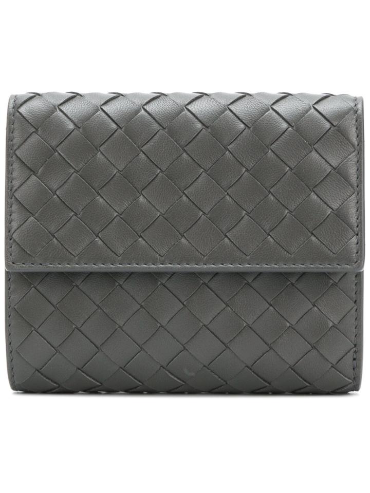 Bottega Veneta New Light Grey Intrecciato Nappa Mini Wallet