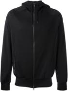 Y-3 Zipped Hoodie, Men's, Size: S, Black, Cotton/polyester