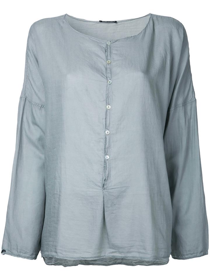 Album Di Famiglia - Buttoned Blouse - Women - Cotton - S, Grey, Cotton