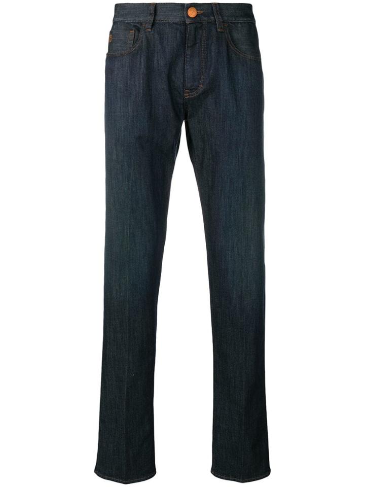 Giorgio Armani Straight-leg Torusers - Blue