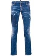Dsquared2 - Distressed Bleached Skinny Jeans - Men - Cotton/spandex/elastane - 46, Blue, Cotton/spandex/elastane