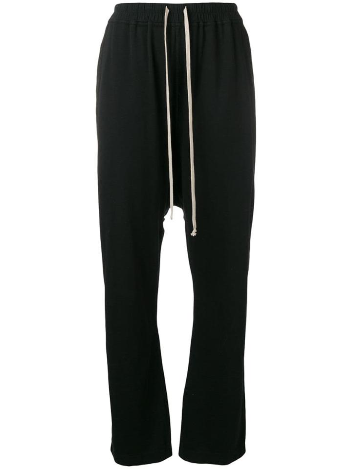 Rick Owens Drkshdw Drop Crotch Track Trousers - Black