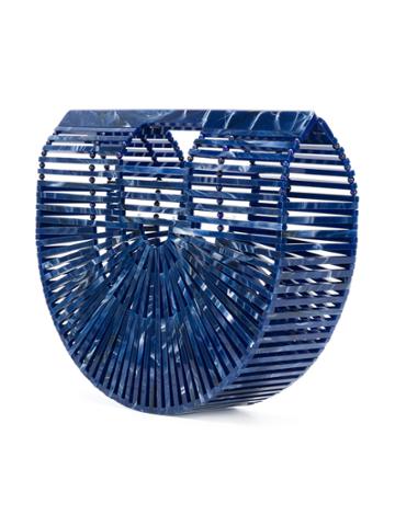 Cult Gaia Transparent Rounded Tote - Blue