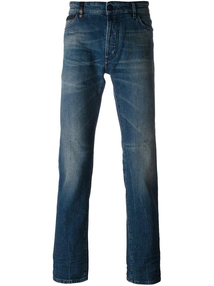 Marcelo Burlon County Of Milan - Slim-fit Jeans - Men - Cotton/polyester/spandex/elastane - 29, Blue, Cotton/polyester/spandex/elastane