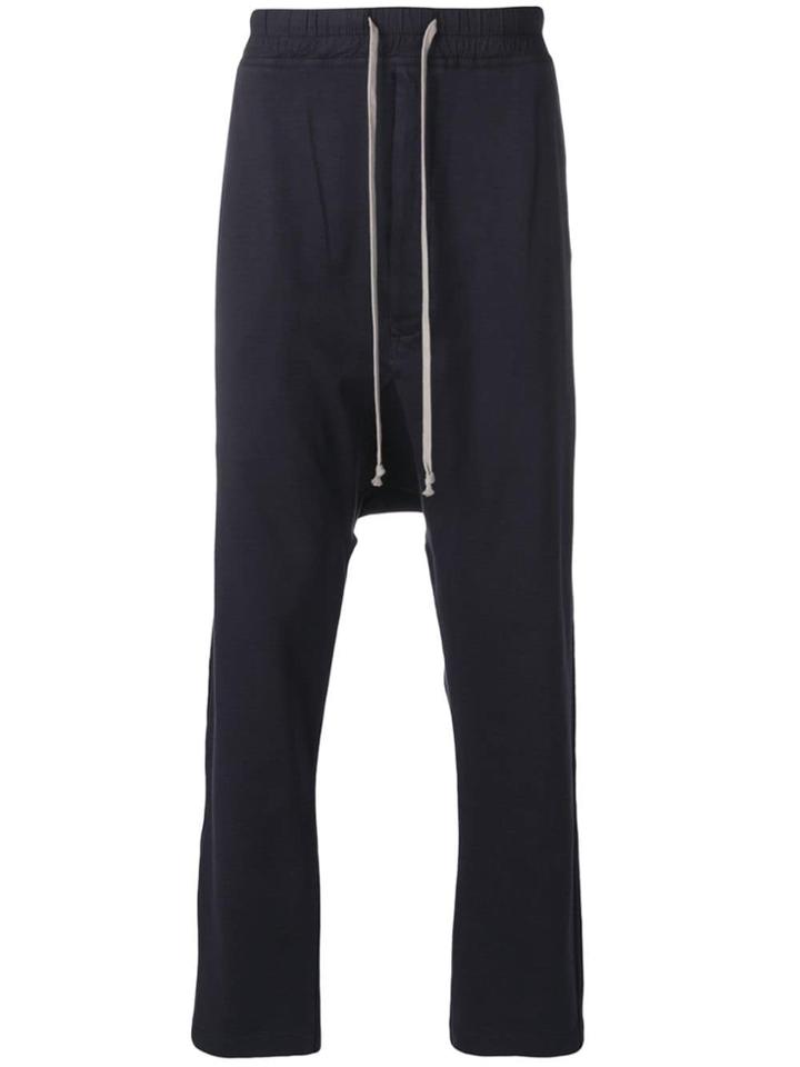 Rick Owens Drkshdw Drawstring Waist Drop Crotch Trousers - Blue