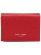 Saint Laurent Fragments Flap Wallet - Red