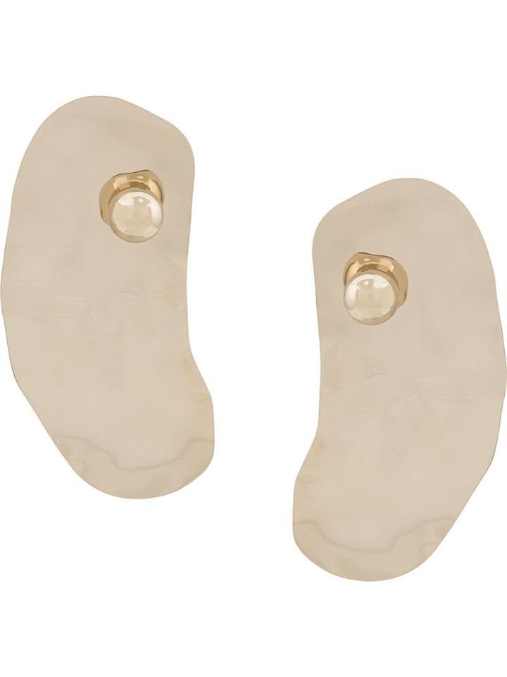 Y/project Oyster Earrings - Gold