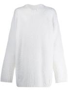 Maison Margiela Textured Oversized Sweater - Neutrals