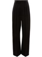 Jw Anderson High Waisted Wide Leg Trousers - Black