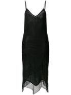Christian Dior Vintage Pointed Hem Knitted Dress - Black