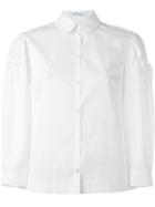 Simone Rocha Ruched Sleeve Shirt, Women's, Size: 10, White, Cotton