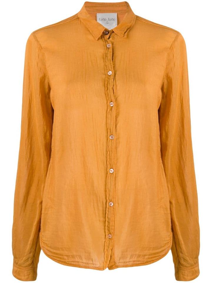 Forte Forte Crease Effect Shirt - Orange