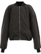 Edward Crutchley Zipped Bomber Jacket - Black