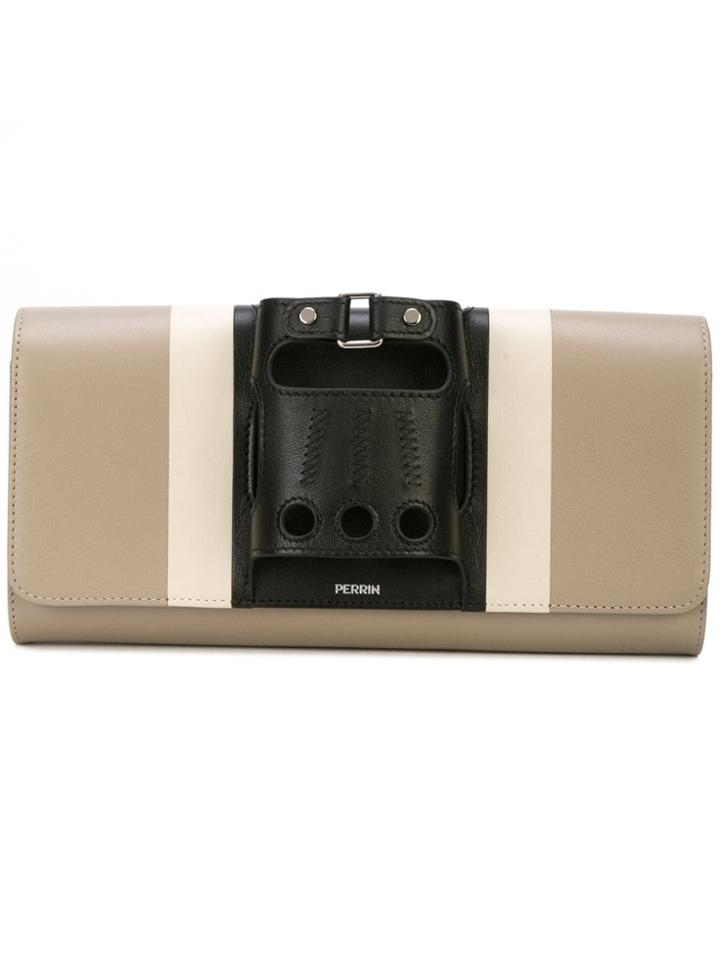 Perrin Paris Le Cabriolet Clutch - Brown