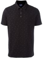 Armani Jeans Shortsleeved Polo Shirt, Men's, Size: Large, Black, Cotton