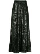 Layeur Barbara Sequin Embellished Skirt - Black