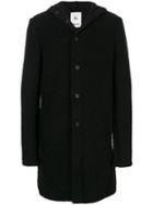 Lost & Found Rooms - Hooded Midi Coat - Men - Cotton/polyester/wool - L, Black, Cotton/polyester/wool