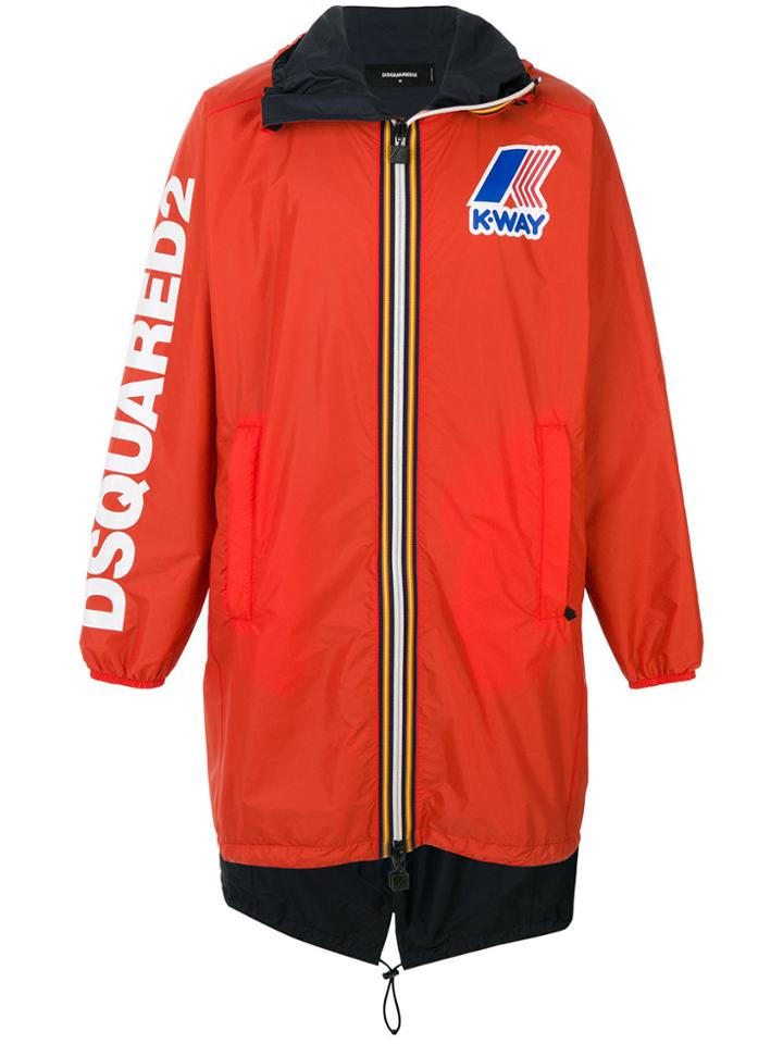 Dsquared2 Dsquared2 X K-way Wind Breaker Coat - Yellow & Orange