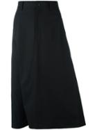 Y-3 - Midi A-line Skirt - Women - Cotton - M, Women's, Black, Cotton