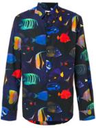 Paul Smith Fish Print Shirt - Blue