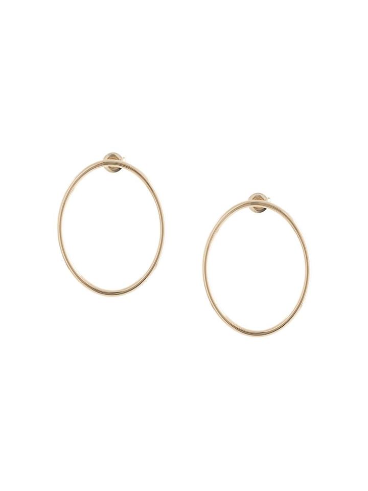 Natalie Marie 9kt Yellow Gold Eclipse Earrings