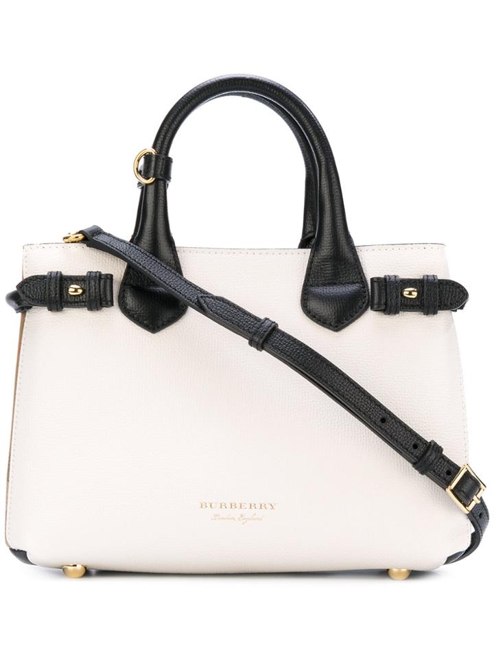 Burberry Banner Tote Bag - White