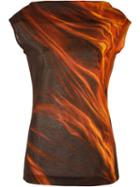 Maison Margiela Trompe L'oeil Print Top