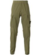 Tapered Cargo Trousers - Men - Cotton/spandex/elastane - 32, Green, Cotton/spandex/elastane, Stone Island