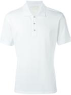 Alexander Mcqueen Spike Stud Placket Polo Shirt, Men's, Size: Xl, White, Cotton