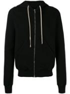 Rick Owens Drkshdw Zipped Hoodie, Men's, Size: Medium, Black, Cotton