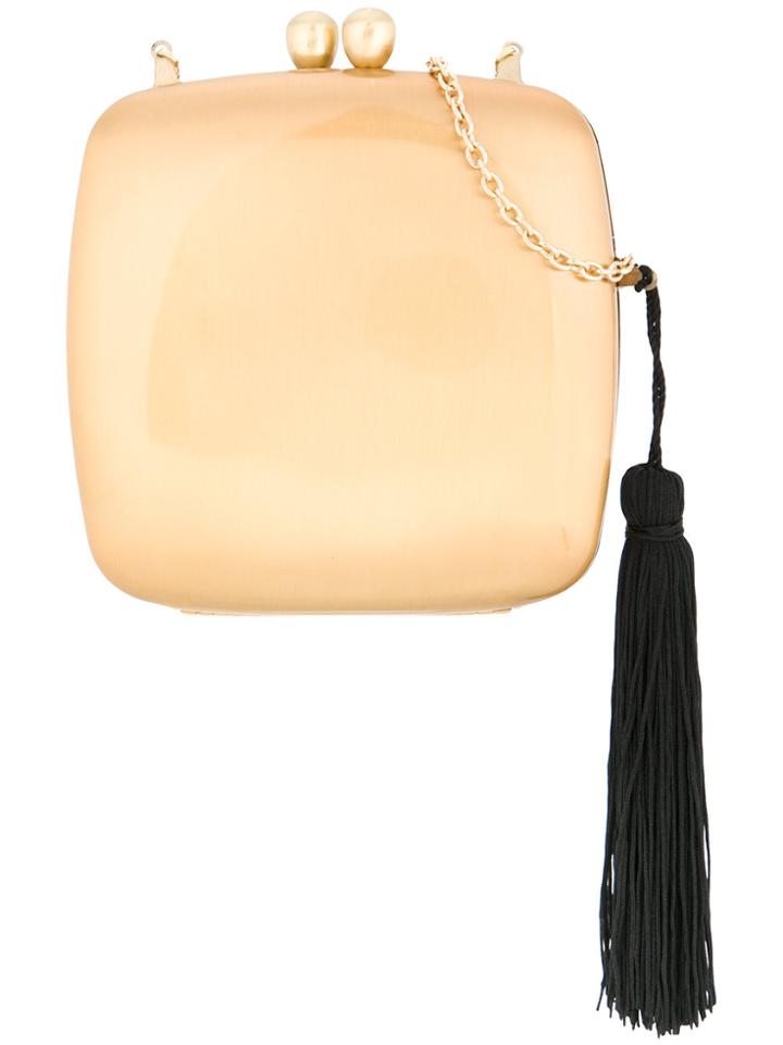 Serpui Clasp Clutch Bag - Metallic