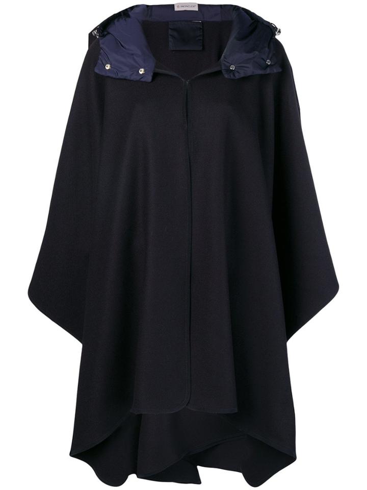 Moncler Midi Cape - Blue