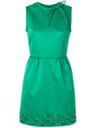 Msgm Bead Embellished Dress - Green