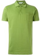 Sunspel Patch Pocket Polo Shirt, Men's, Size: Small, Green, Cotton