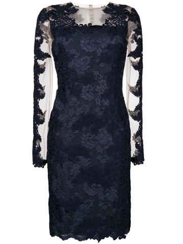Olvi S Lace-embroidered Midi Dress - Blue