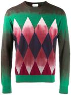 Ballantyne Jacquard Knit Sweater - Green