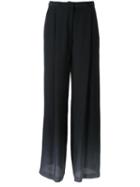 Bianca Spender High-rise Straight Trousers, Women's, Size: 6, Black, Cotton