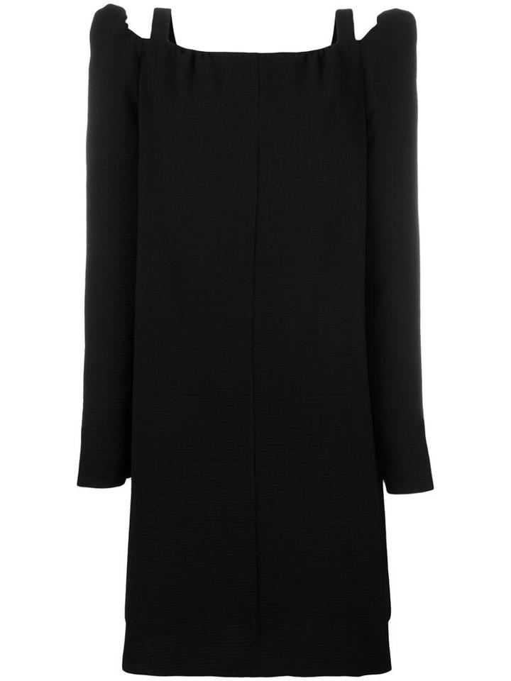 See By Chloé Cut Out Shoulder Dress, Women's, Size: 38, Black, Polyester/viscose