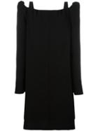 See By Chloé Cut Out Shoulder Dress, Women's, Size: 38, Black, Polyester/viscose