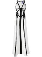 Hervé Léger Katara Gown, Women's, Size: Medium, White, Nylon/spandex/elastane/rayon