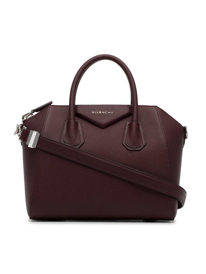 Givenchy Antigona Leather Tote Bag - Purple
