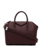 Givenchy Antigona Leather Tote Bag - Purple