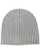 Eleventy Knitted Hat, Men's, Grey, Virgin Wool