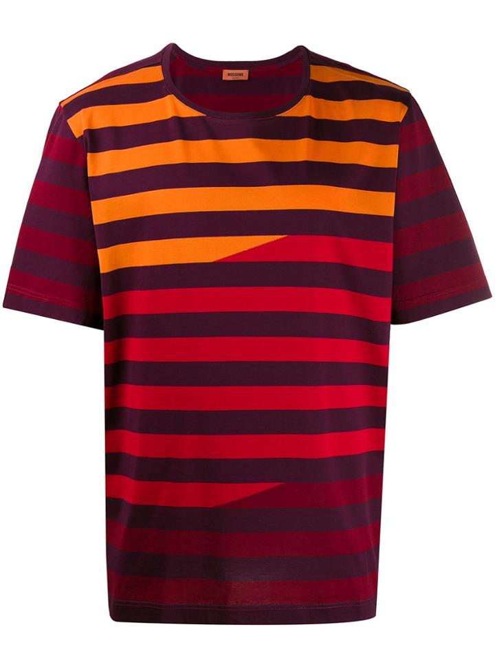 Missoni Striped Print T-shirt - Red