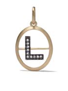 Annoushka 18ct Gold Diamond Initial L Necklace - 18ct Yellow Gold