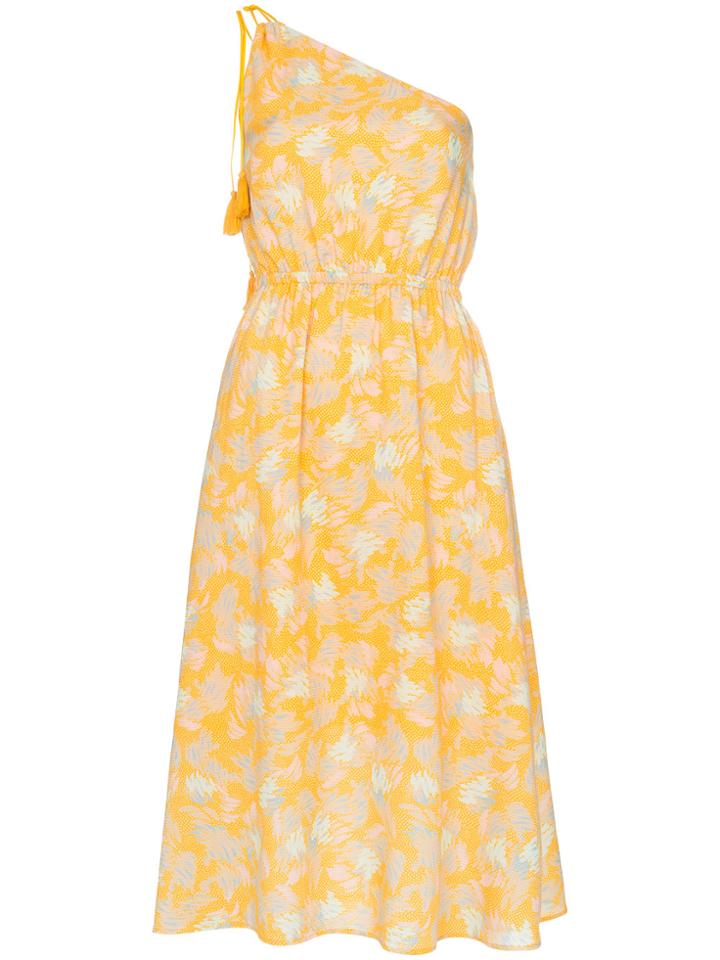 A Peace Treaty Cotton Blend Dress - Yellow & Orange