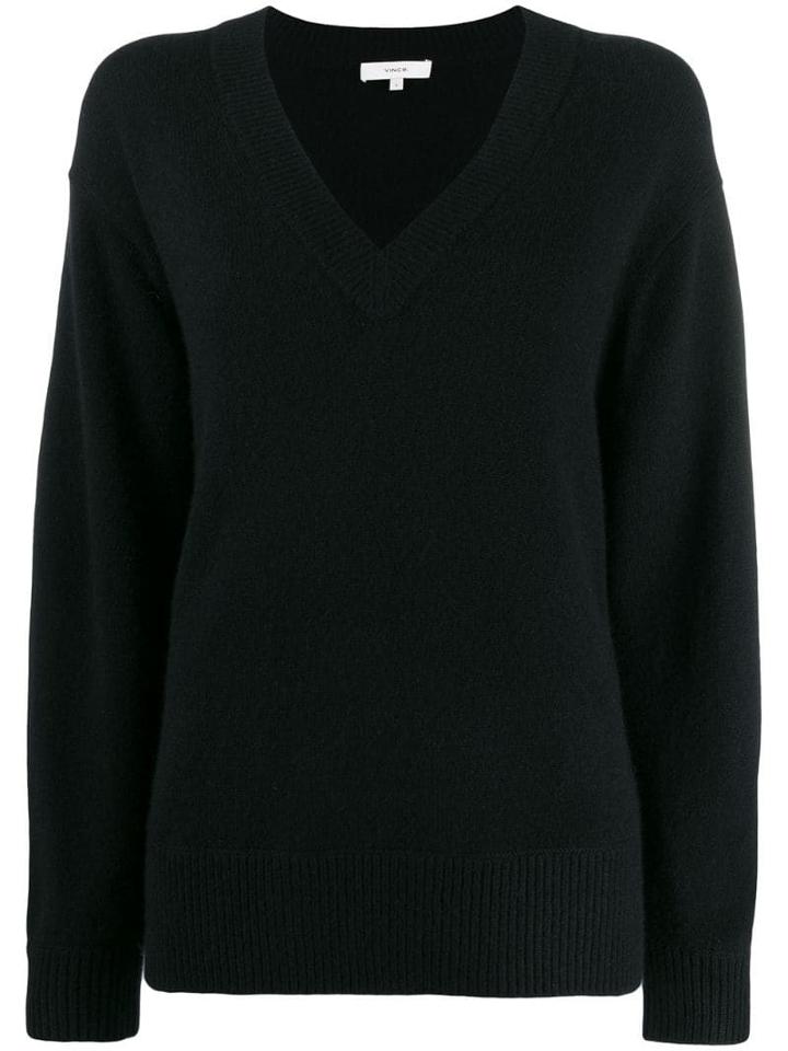 Vince Oversized Long-sleeve Sweater - Black