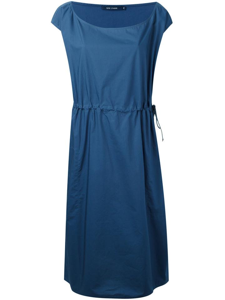 Sofie D'hoore - 'direction' Dress - Women - Cotton - 40, Blue, Cotton