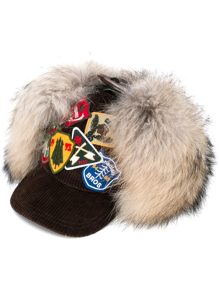 Dsquared2 Patches Baseball Cap - Brown